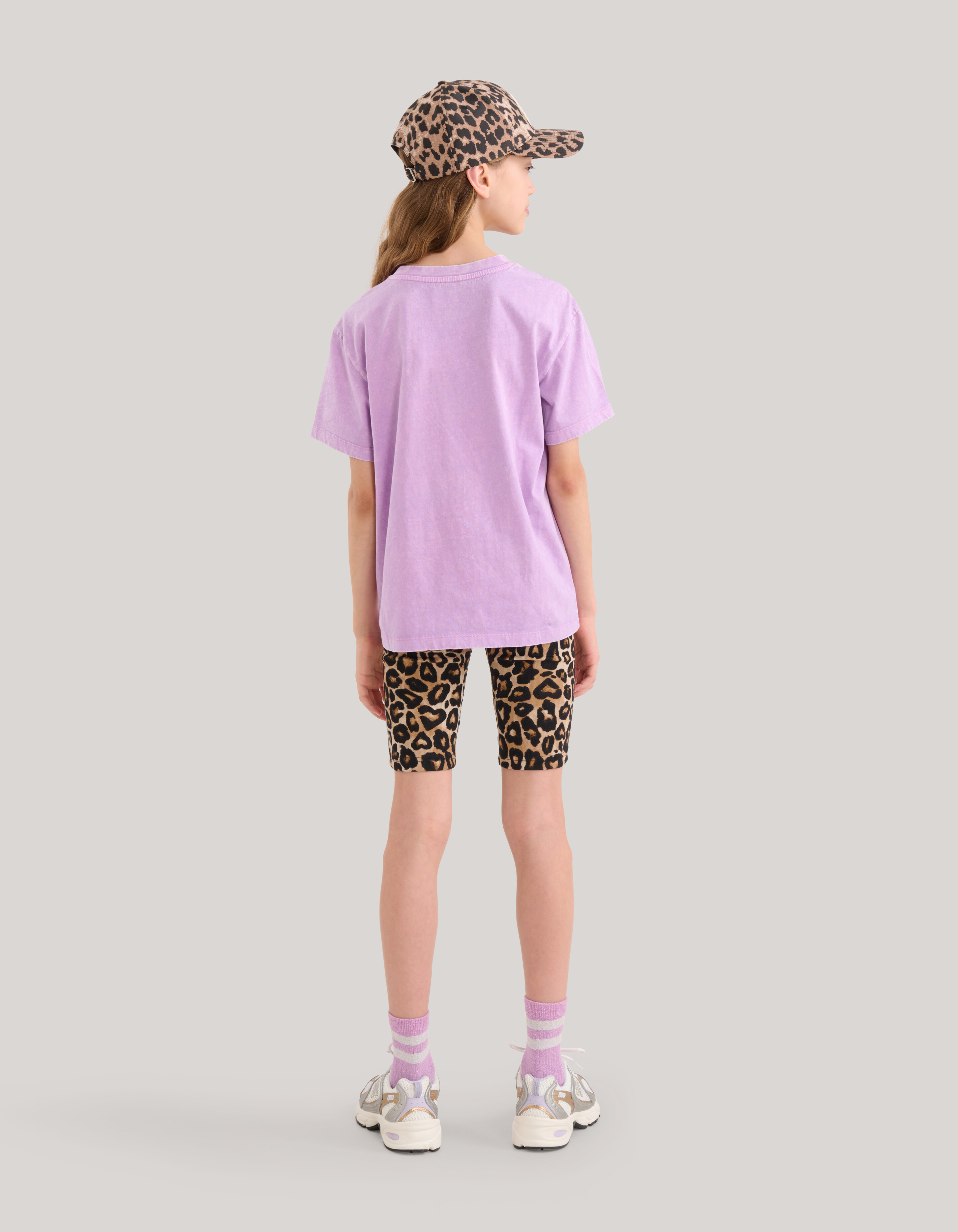Leopardenmuster Biker Short Braun SHOEBY GIRLS