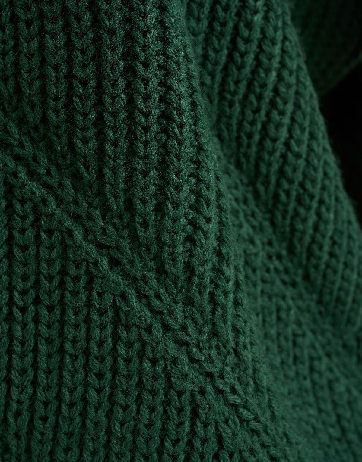 Kabelpullover dunkelgr&uuml;n SHOEBY WOMEN