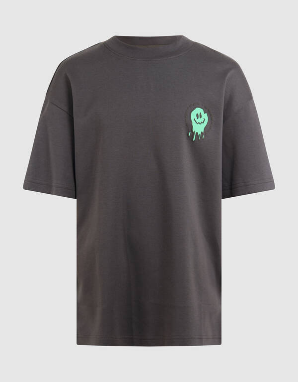 Farbe Smiley-T-Shirt Dunkelgrau SHOEBY BOYS