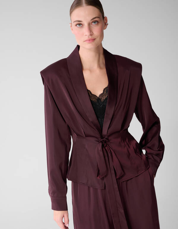Taillierte Bluse Dunkelrot By Mieke SHOEBY WOMEN