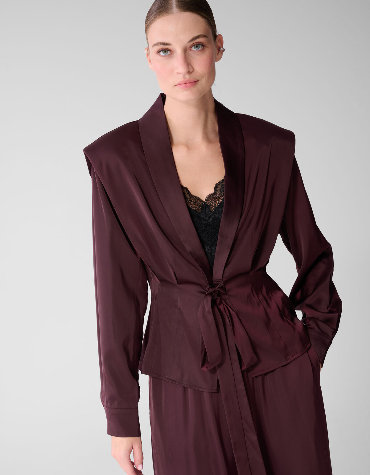 Taillierte Bluse Dunkelrot By Mieke SHOEBY WOMEN