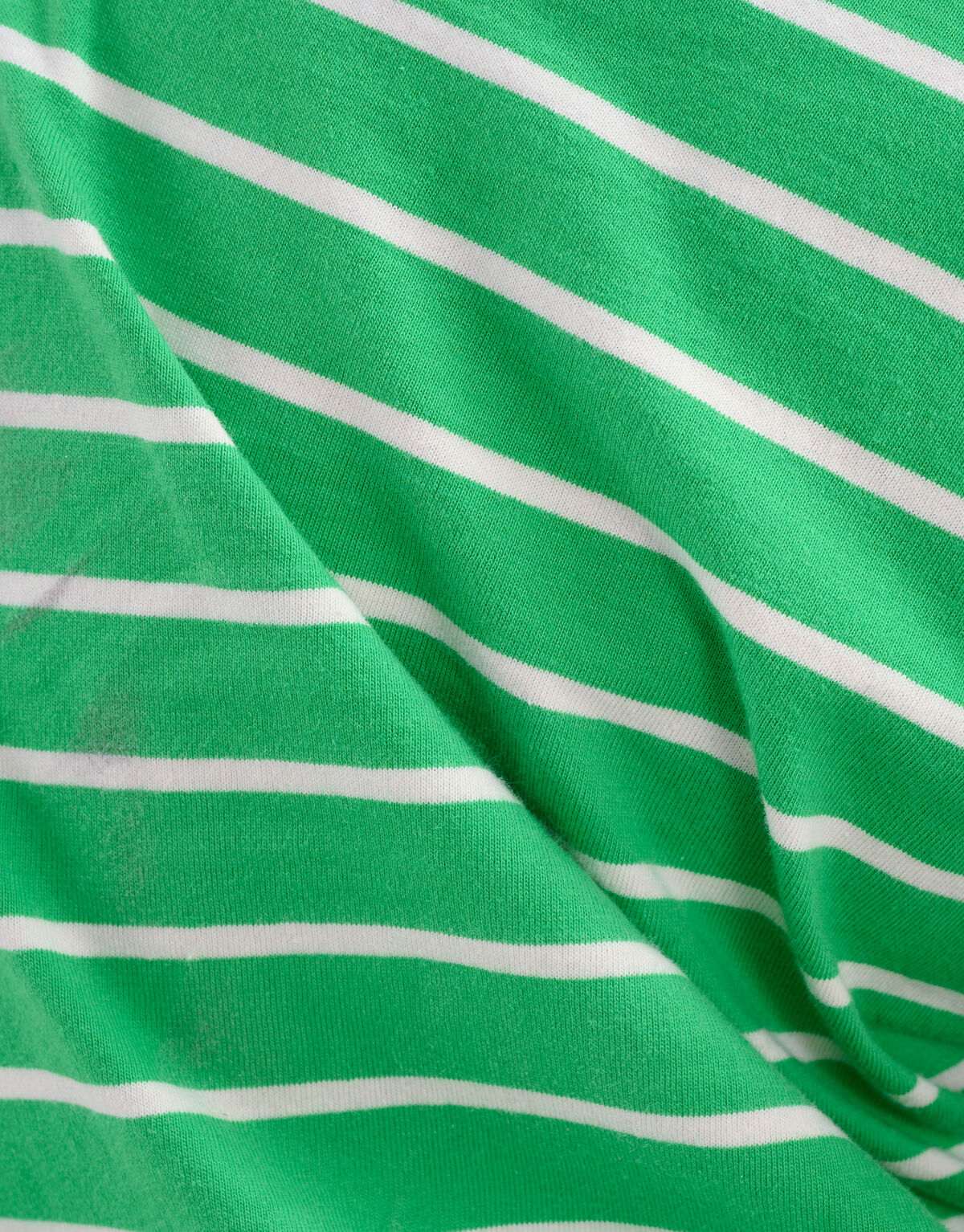 Gestreepte Ruffle Top Groen/Wit SHOEBY GIRLS