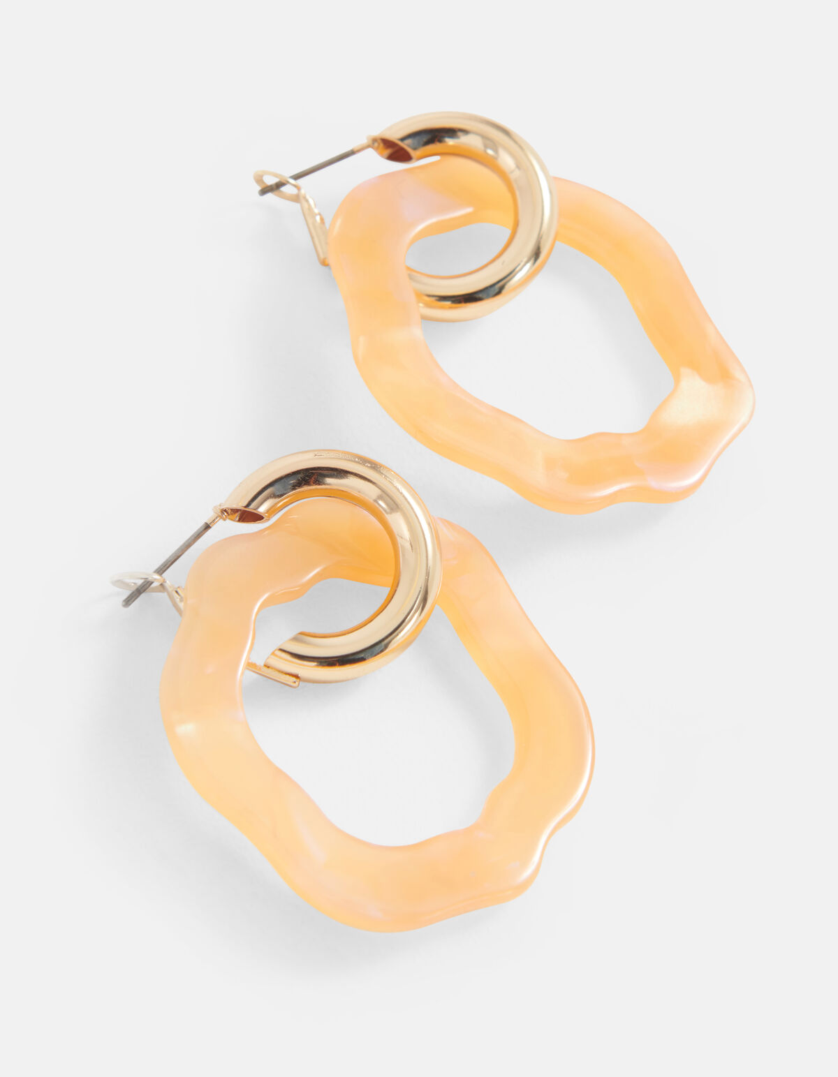 Blumen-Ohrringe Orange SHOEBY ACCESSOIRES