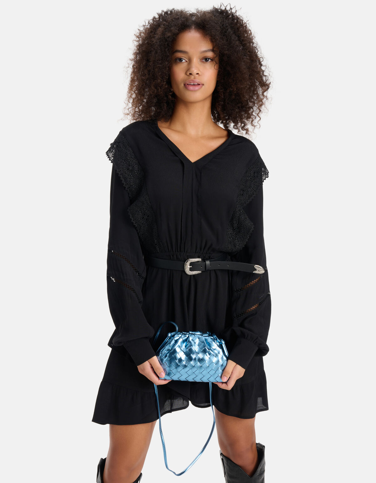 Metallic Clutch Blau SHOEBY ACCESSOIRES