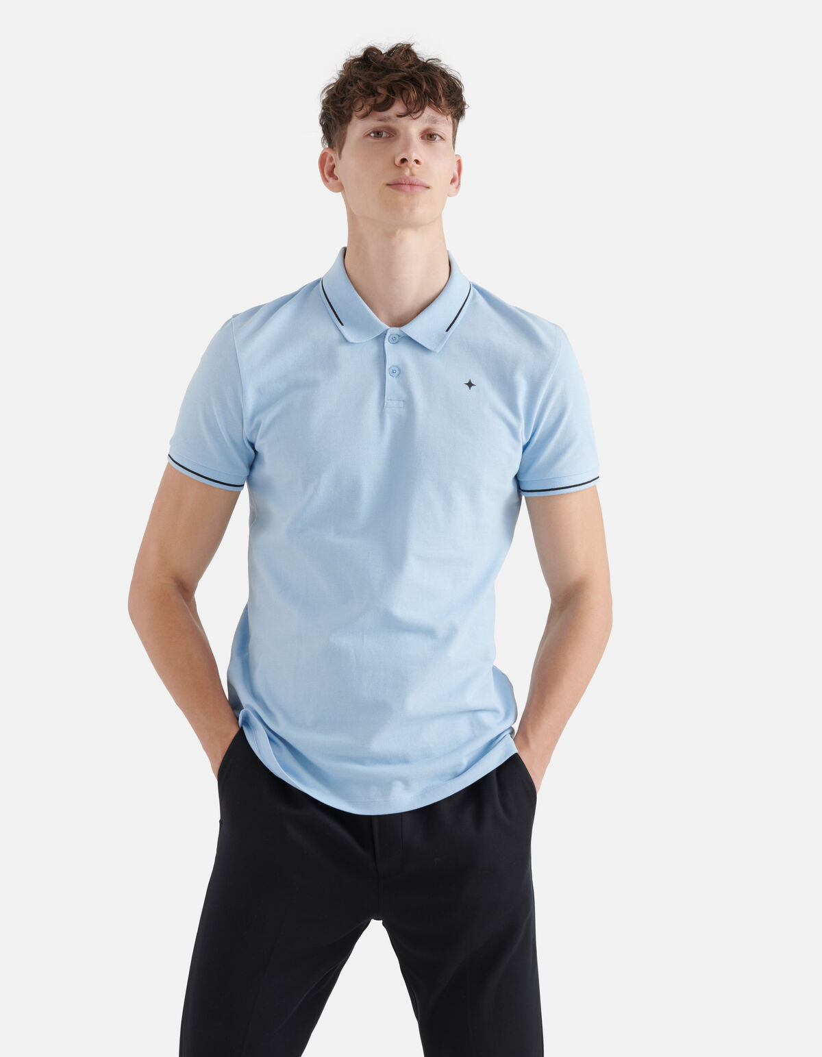 Basic Polo Hellblau SHOEBY MEN