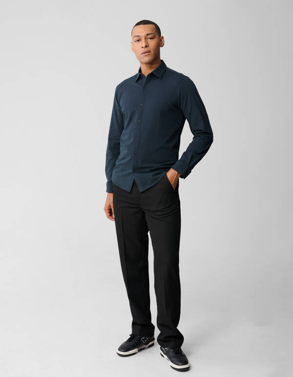 Printed Logo Hemd Dunkelgrün SHOEBY MEN