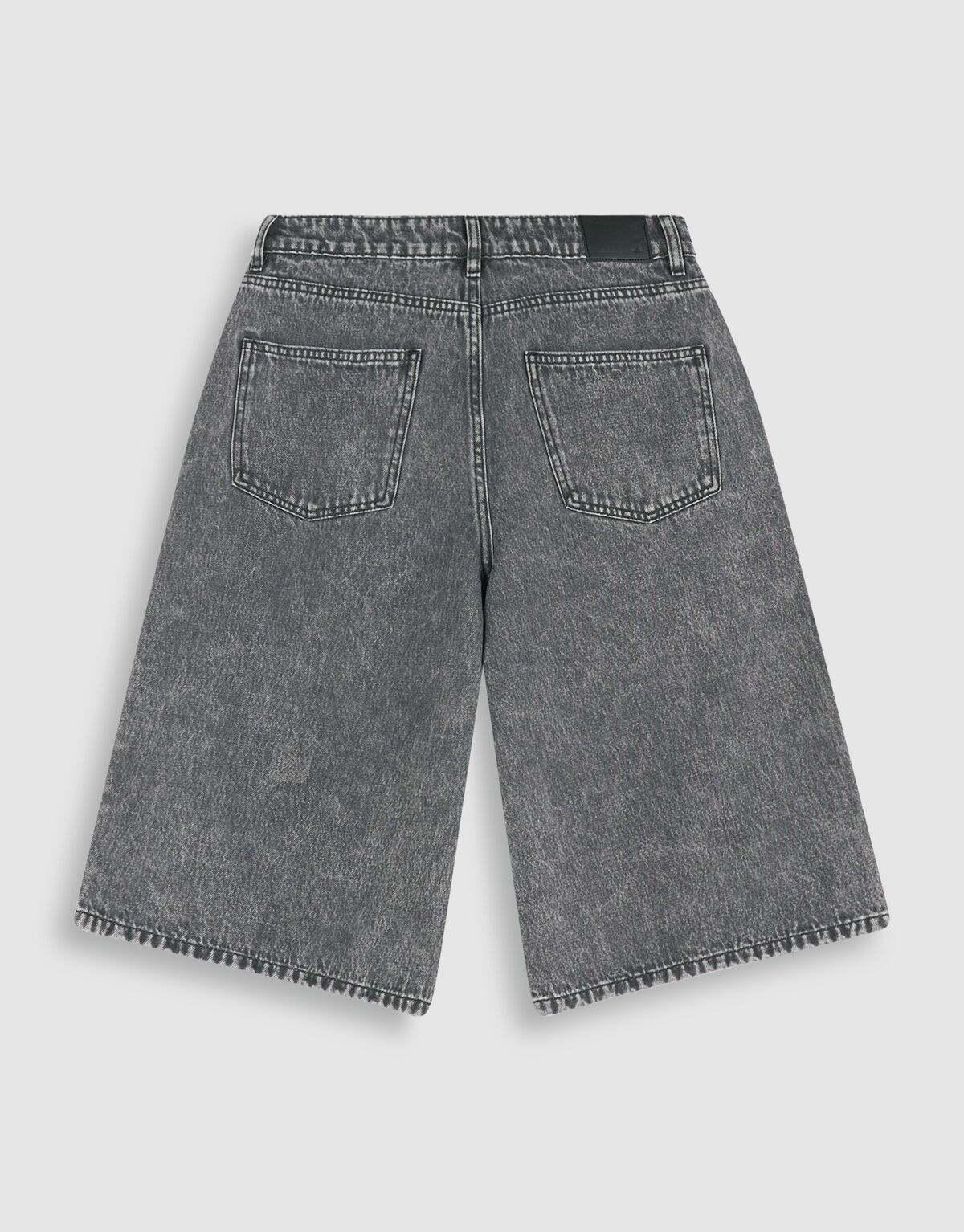 Nietenbesetzte Jeans-Shorts Grau SHOEBY WOMEN