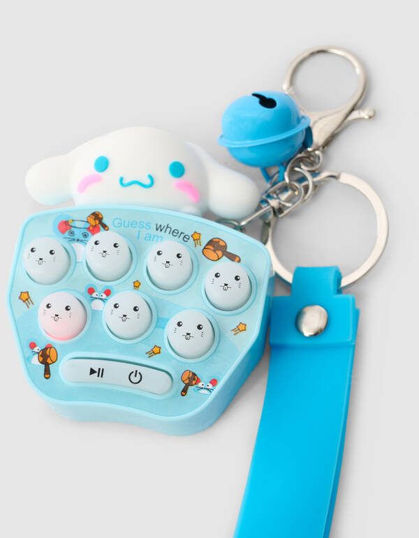 Happy Button Schl&uuml;sselanh&auml;nger Blau SHOEBY ACCESSOIRES