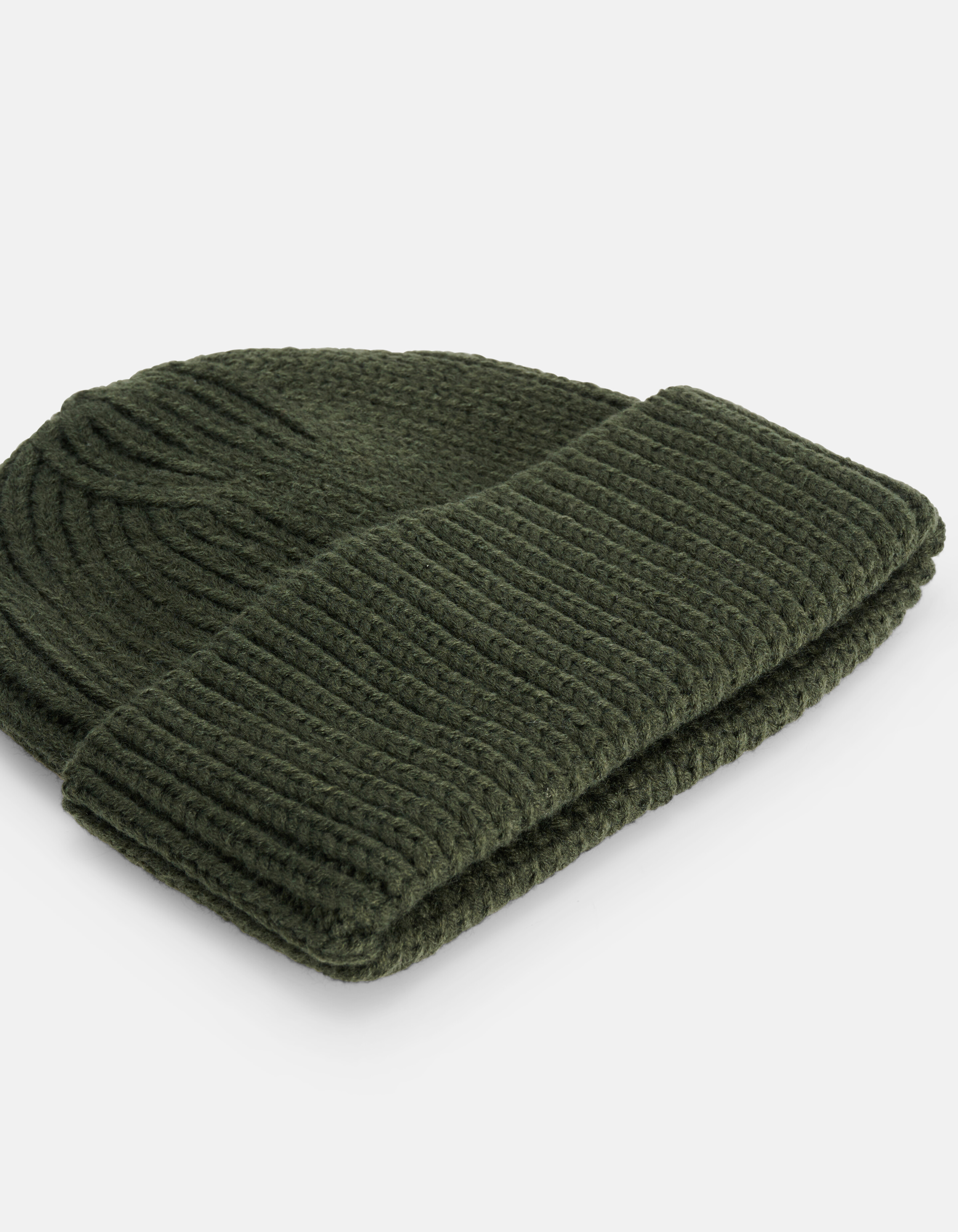 Gestrickte Beanie Dunkelgrün SHOEBY ACCESSOIRES