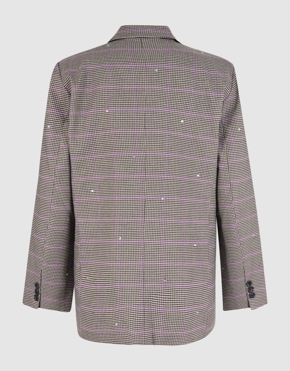 Karierter Blazer mit Strass Grau SHOEBY WOMEN