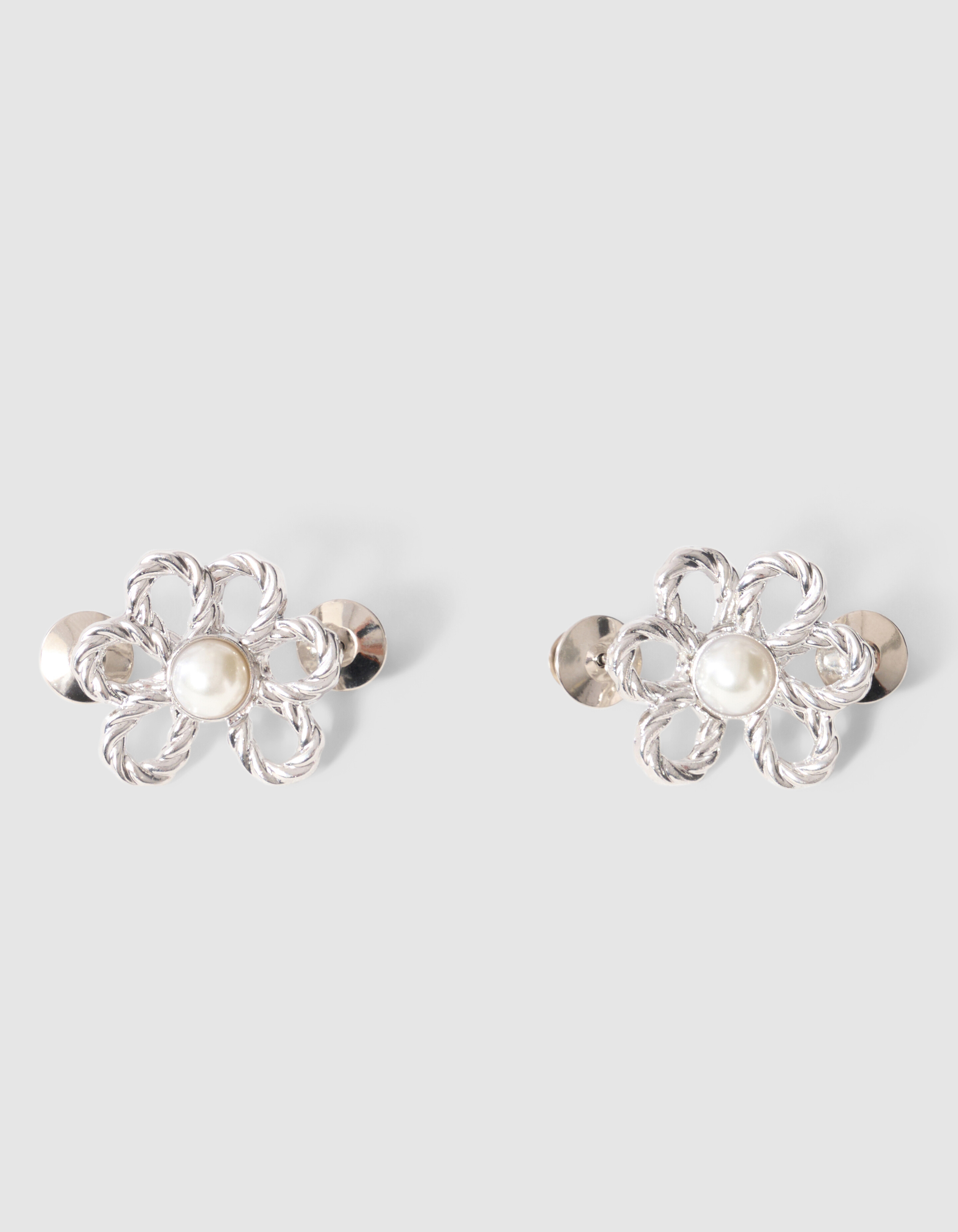 Flower Jeans-Ansteckpins Silber SHOEBY ACCESSOIRES