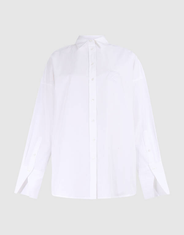 Übergroße Bluse mit Stickerei Weiß By Lonneke SHOEBY WOMEN