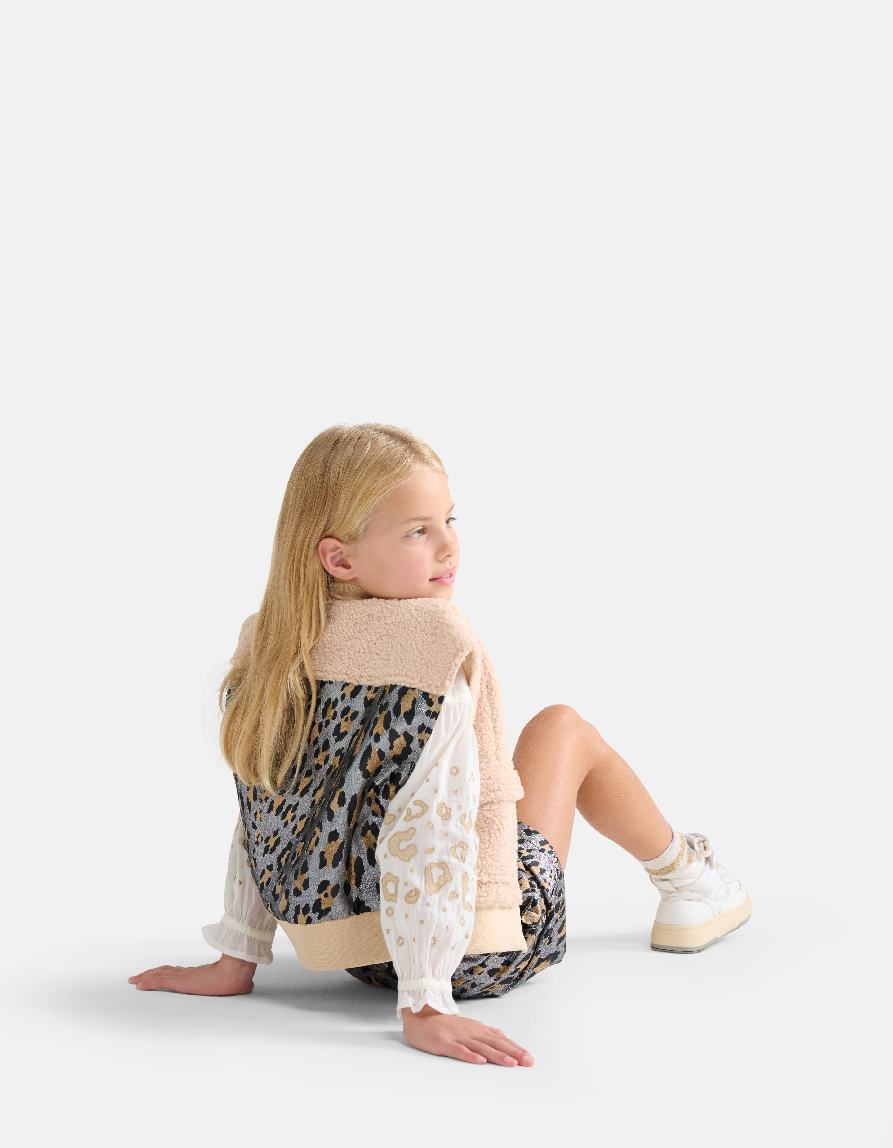 Teddyweste mit Leopardenmuster Off White SHOEBY GIRLS