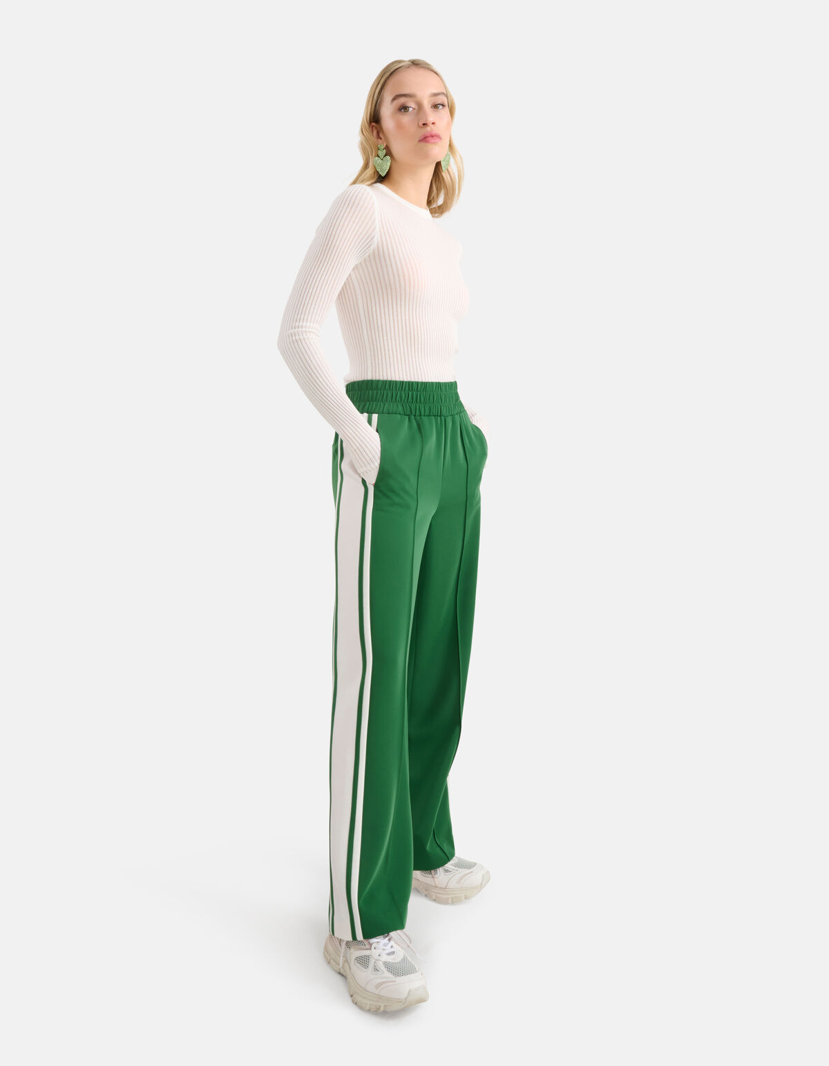 Sporty Broek Groen By Monica SHOEBY WOMEN