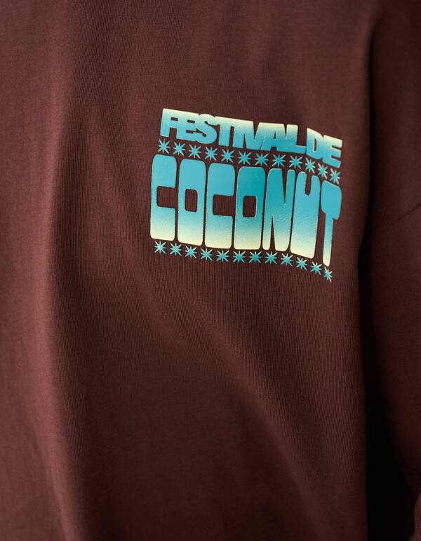 Kokosnuss Kunst T-Shirt Braun SHOEBY BOYS
