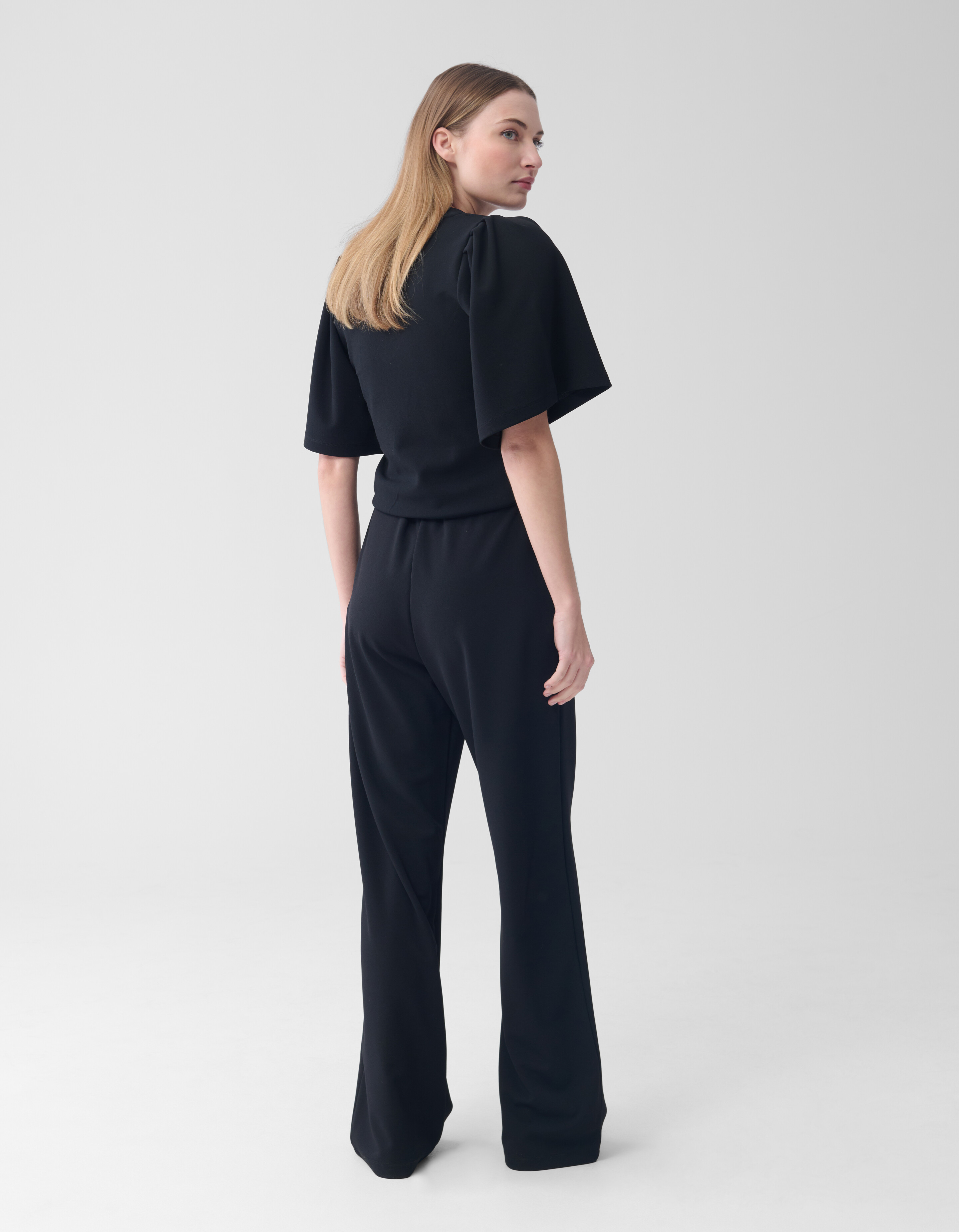 Basic-Hose mit weitem Bein Schwarz SHOEBY WOMEN