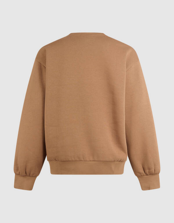 Oversized-College-Pullover Braun Von Fred SHOEBY WOMEN