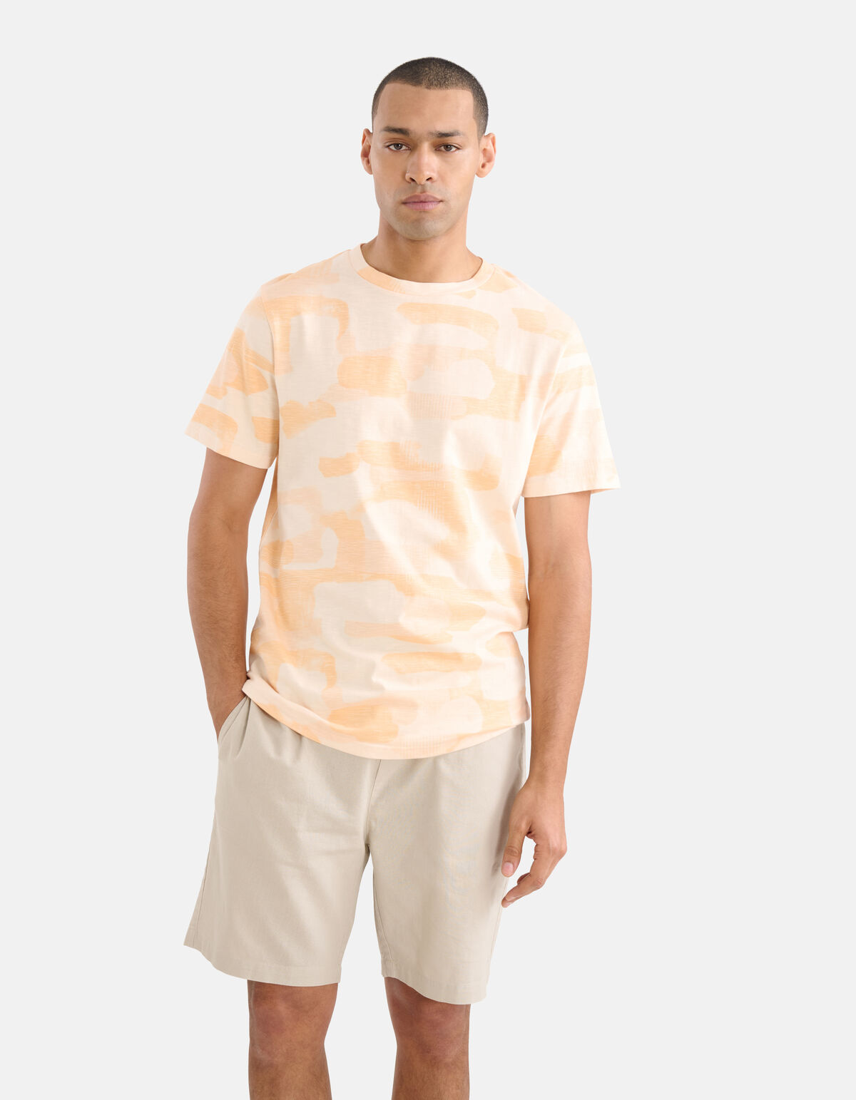 Bedrucktes Tarn-T-Shirt Orange SHOEBY MEN