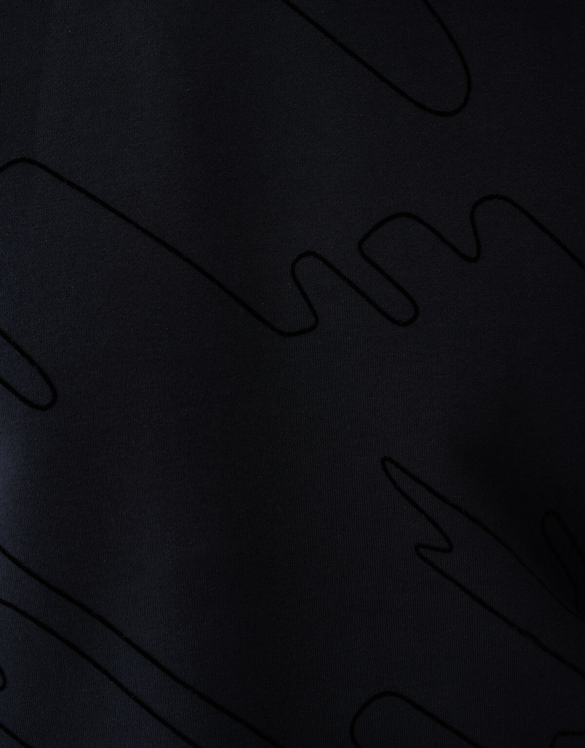 Flock Print Pullover Schwarz SHOEBY MEN