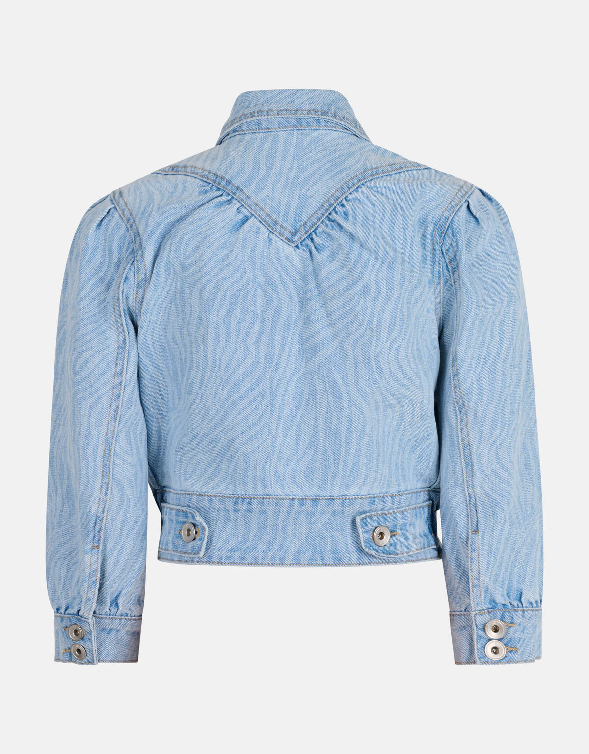 Zebra Print Denim Jacket gebleicht SHOEBY GIRLS
