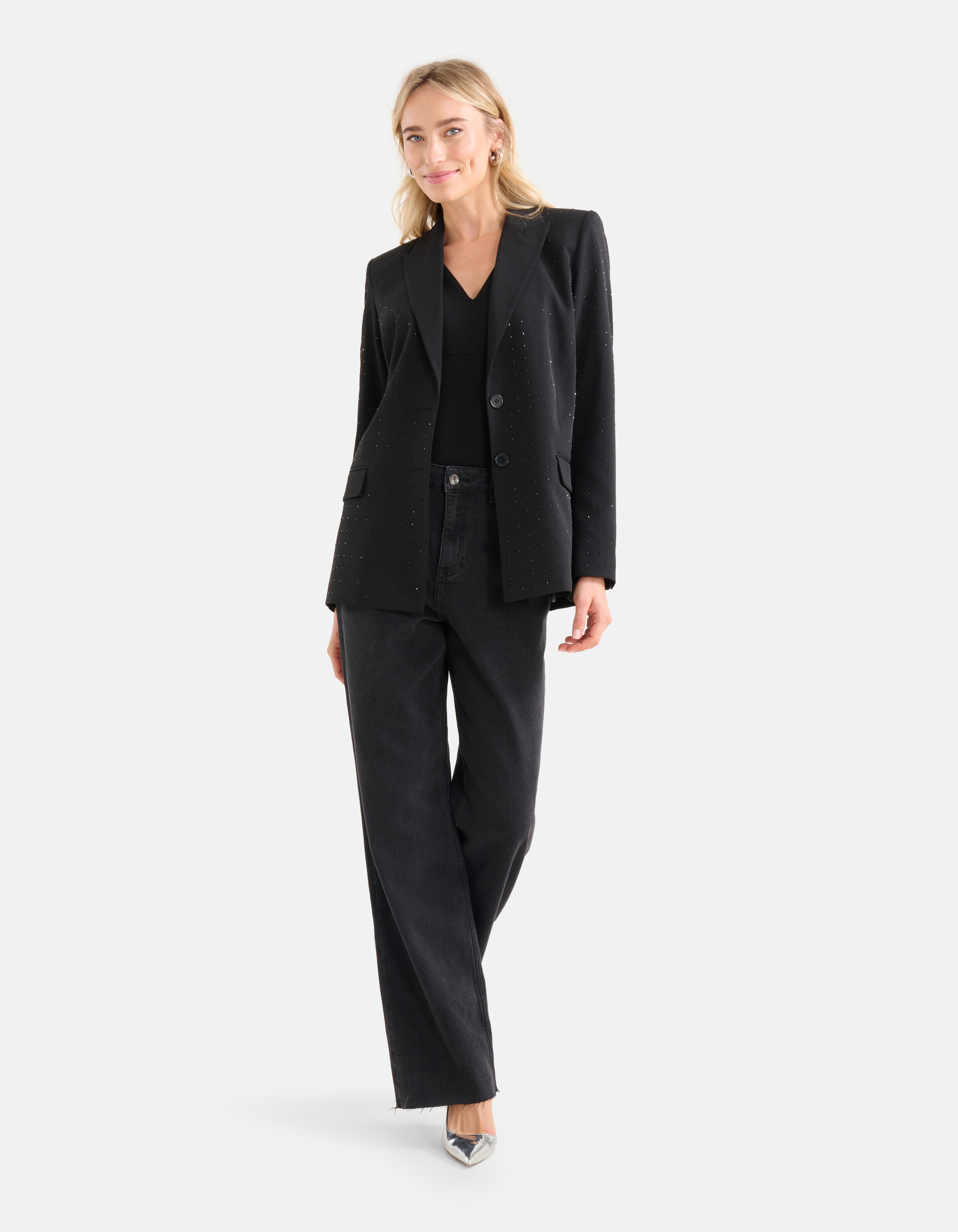 Strassbesetzter Blazer Schwarz von Nicolette SHOEBY WOMEN