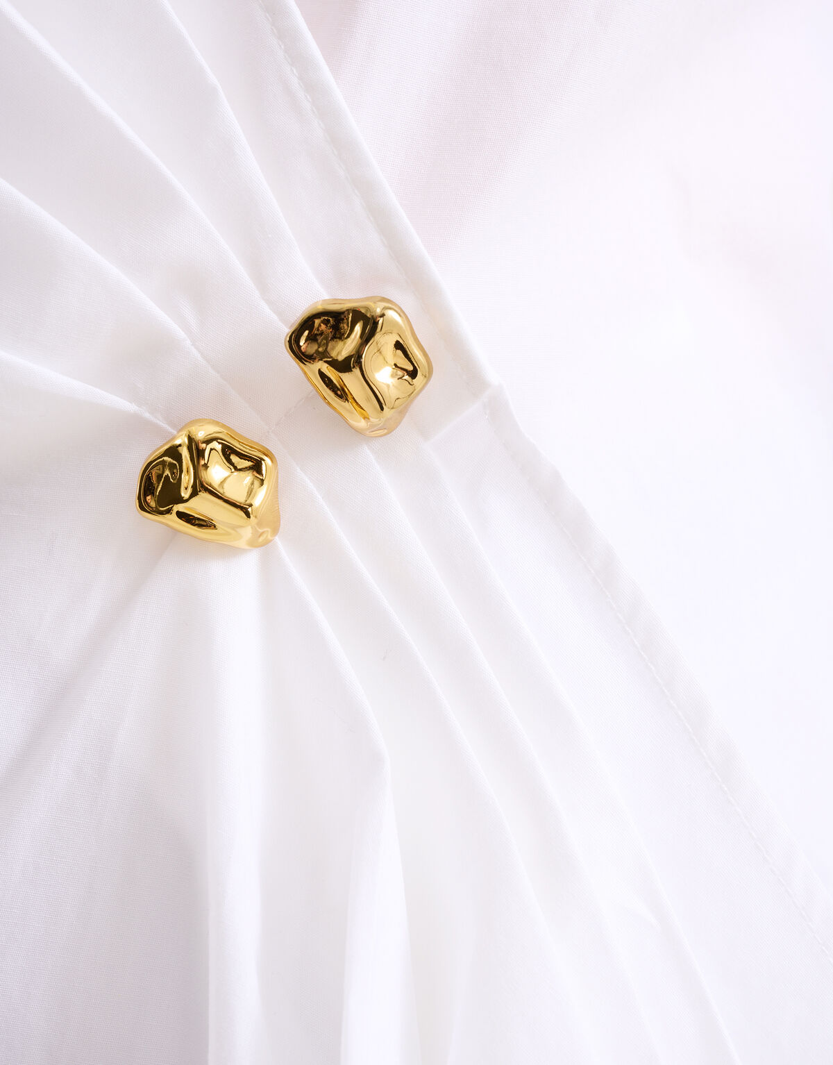 Poplin Overslag Blouse Wit SHOEBY WOMEN