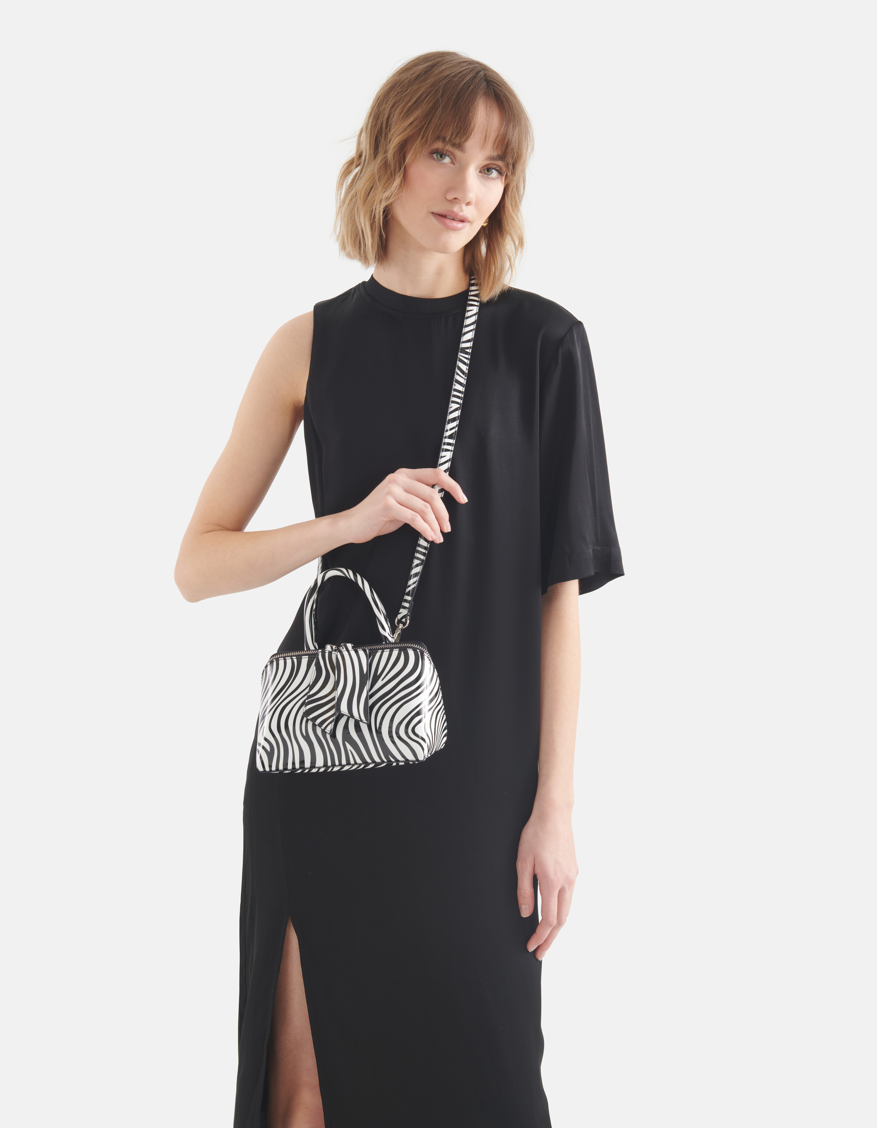 Mini Zebra Tasche Schwarz/Weiß SHOEBY ACCESSOIRES