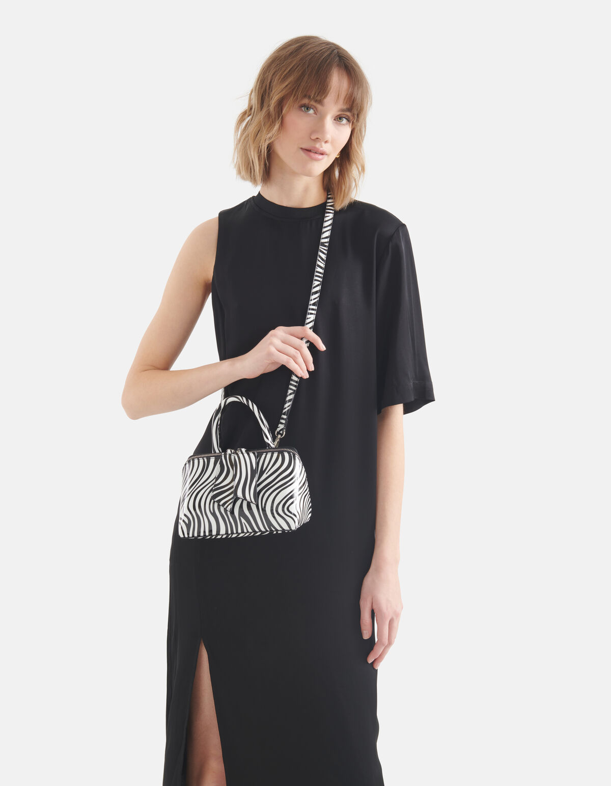 Mini Zebra Tasche Schwarz/Weiß SHOEBY ACCESSOIRES