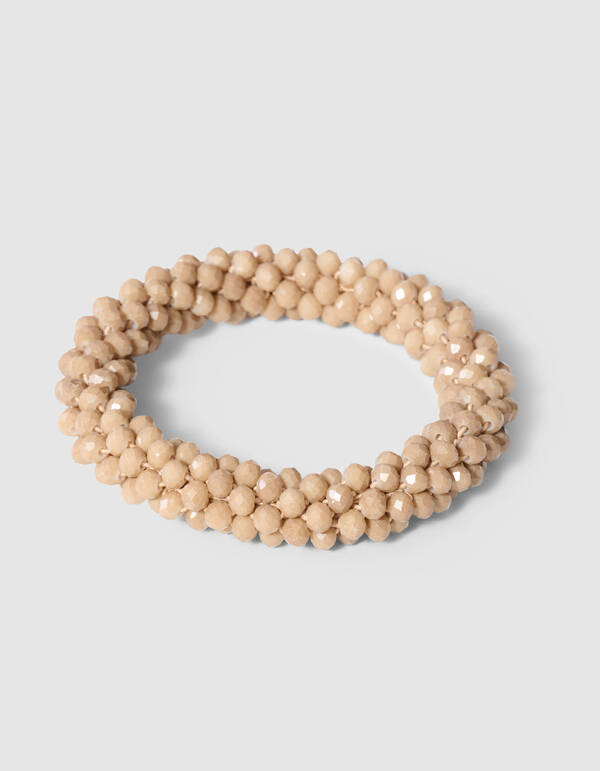 Perlen-Haargummi Beige SHOEBY ACCESSOIRES