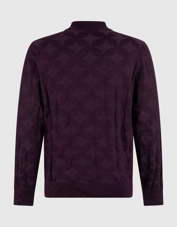 Glitzernder Strickpullover, Dunkelrot SHOEBY MEN