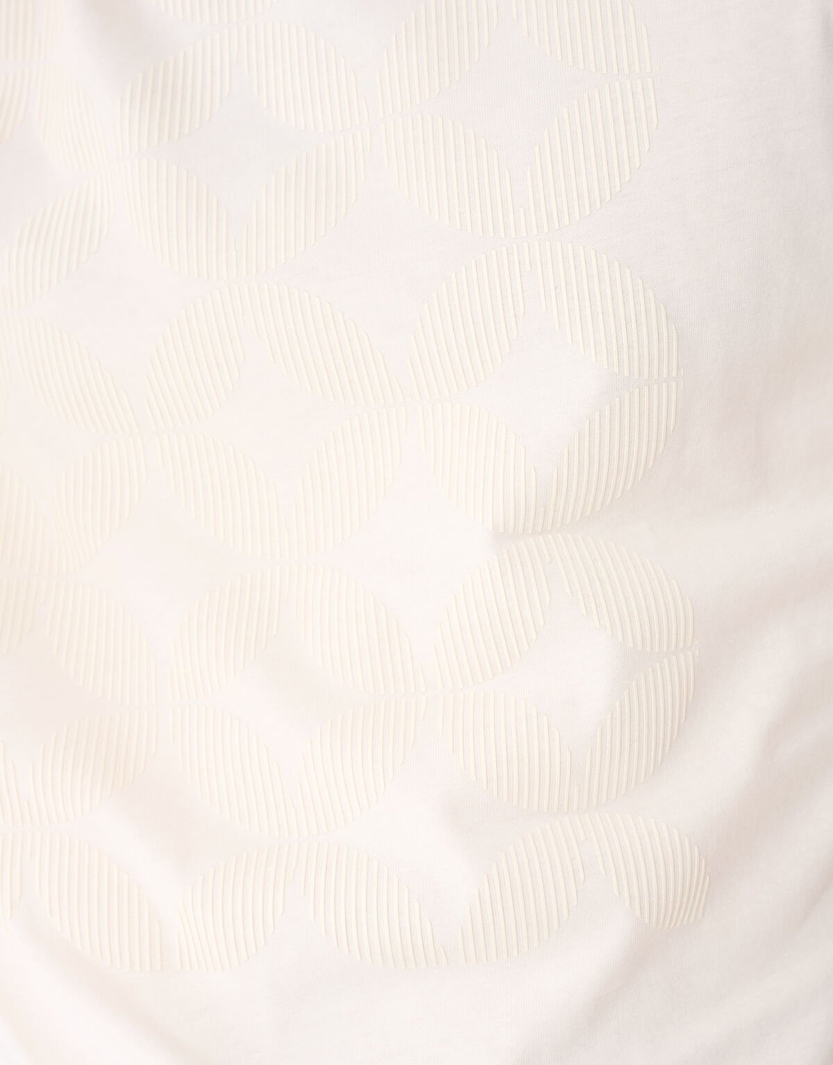 Gestreiftes Artwork-T-Shirt Gebrochen Wei&szlig; SHOEBY MEN