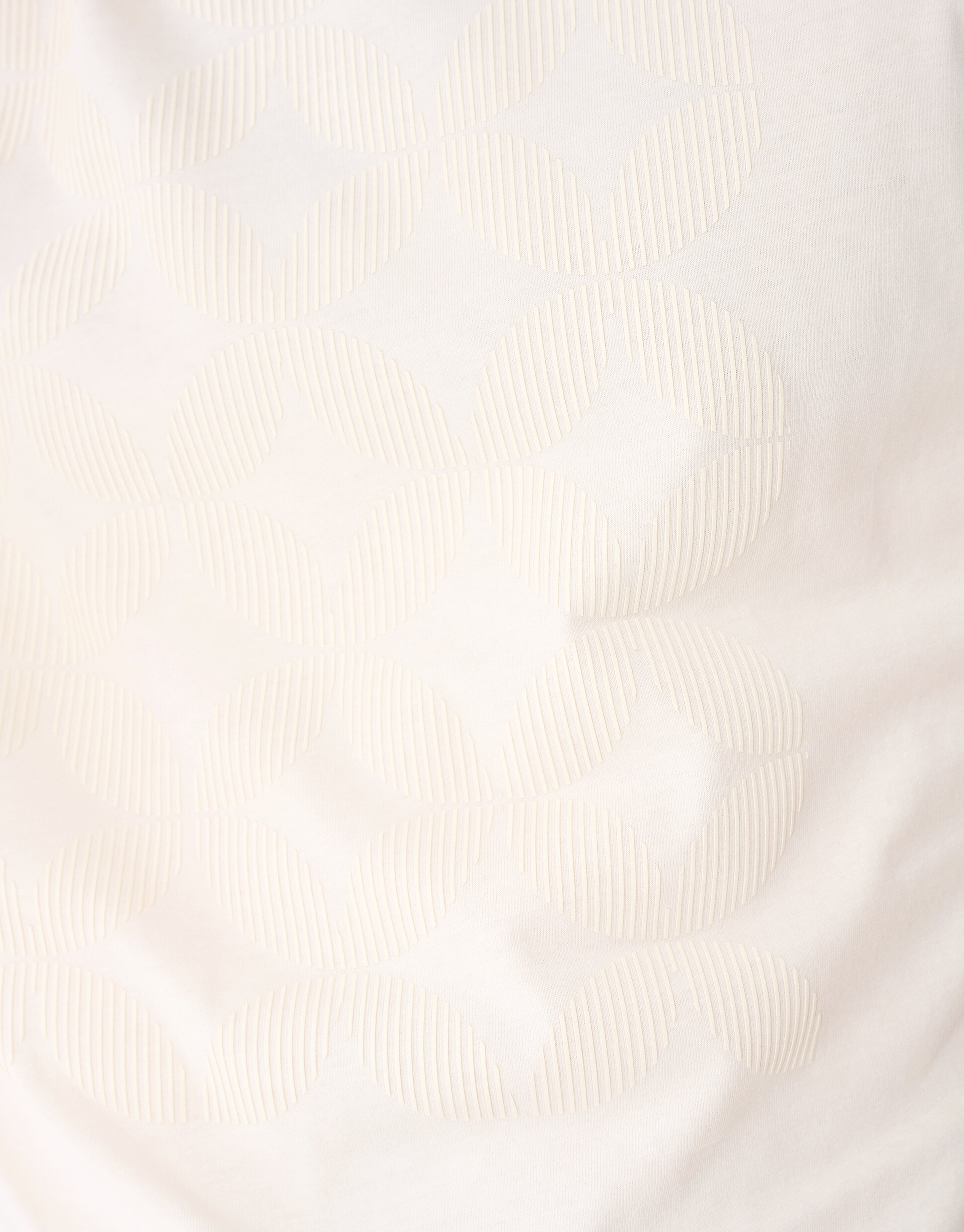 Gestreiftes Artwork-T-Shirt Gebrochen Wei&szlig; SHOEBY MEN