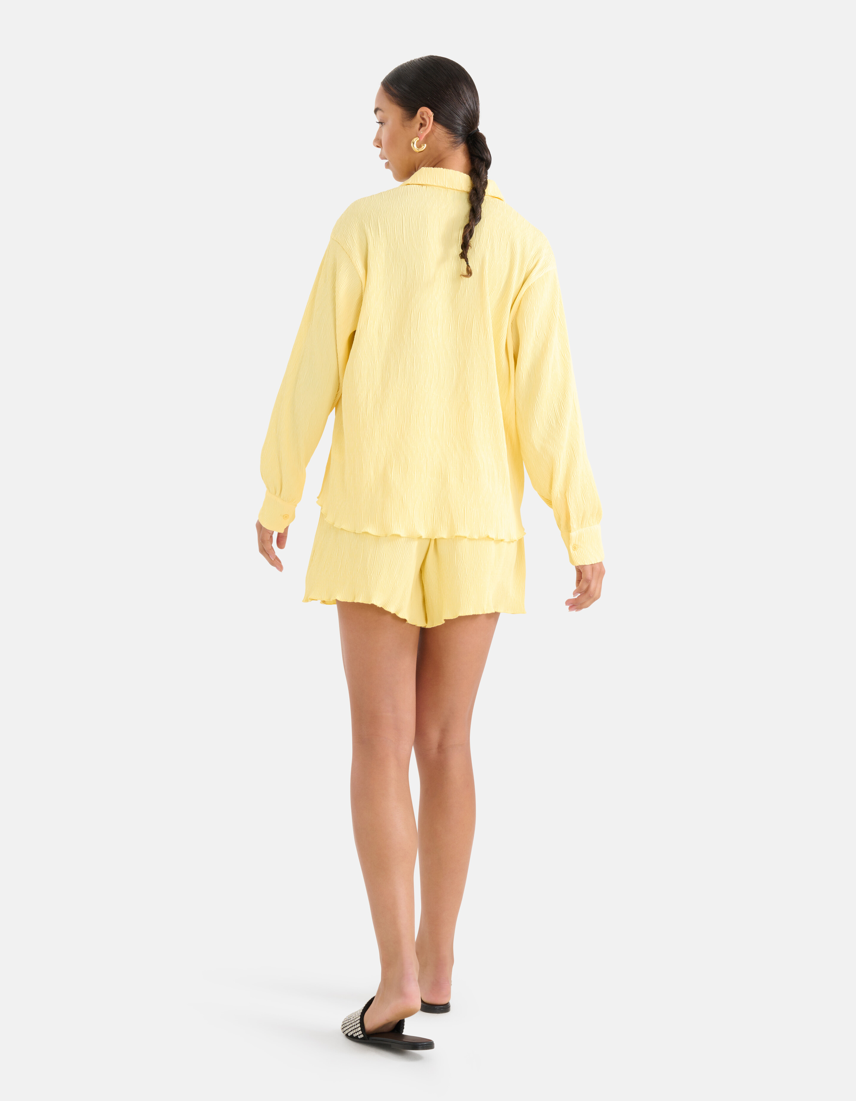Crinkle Blouse Geel SHOEBY WOMEN