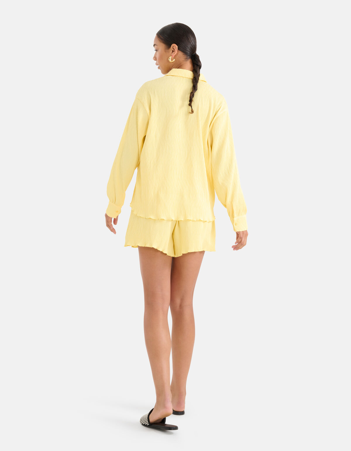 Crinkle-Bluse Gelb SHOEBY WOMEN