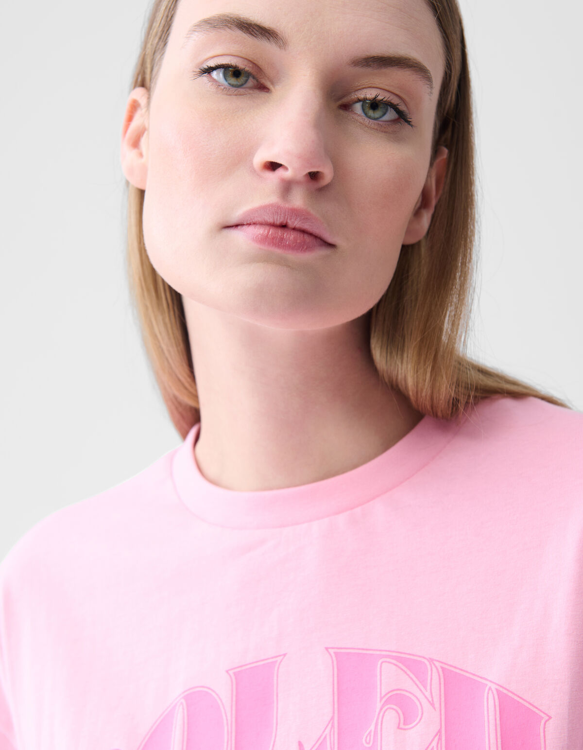 Soleil Kunstwerk T-shirt Rosa SHOEBY WOMEN