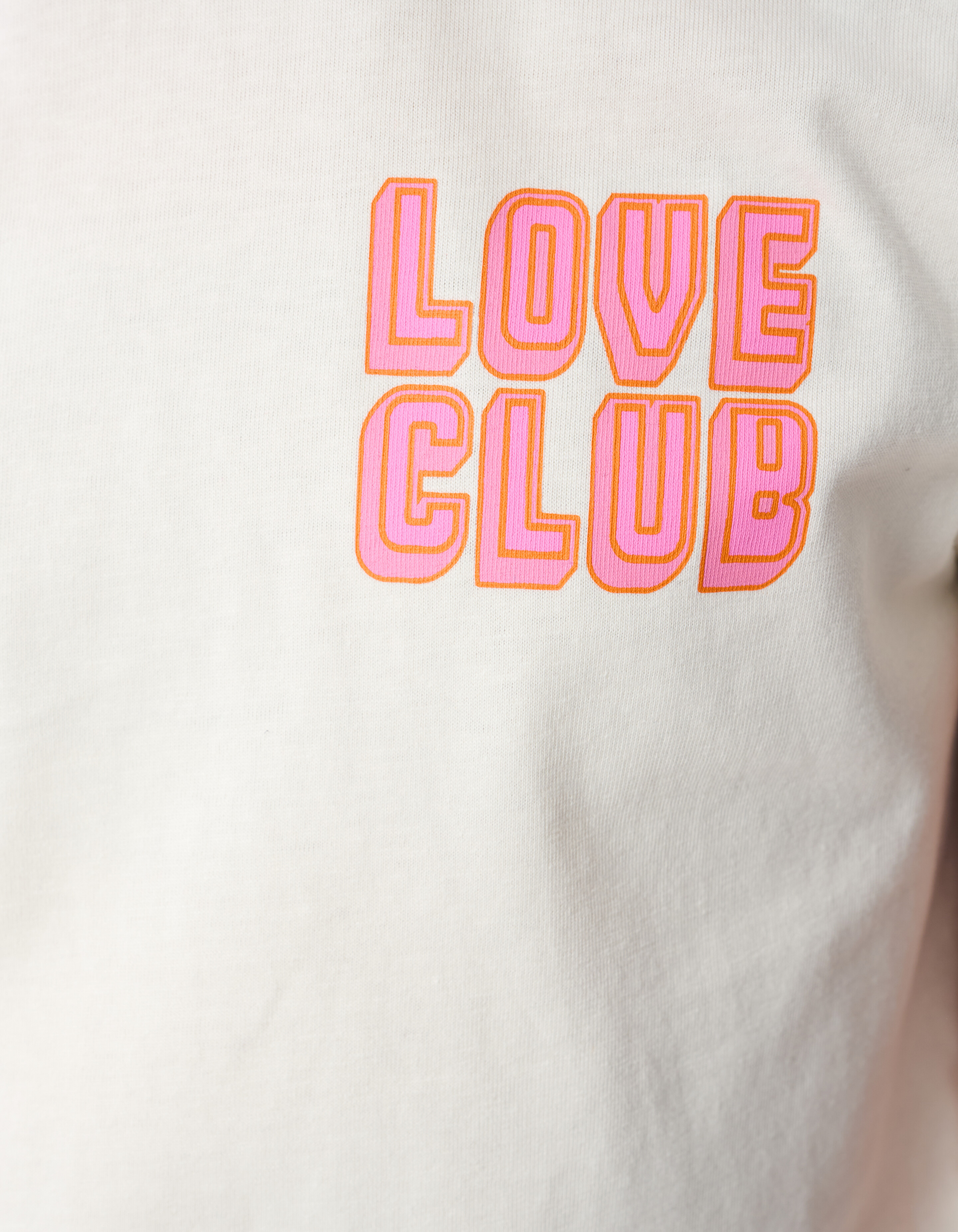 Love Club Artwork T-shirt Off Weiß SHOEBY GIRLS