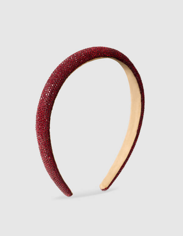 Strass-Haarband Dunkelrot SHOEBY ACCESSOIRES