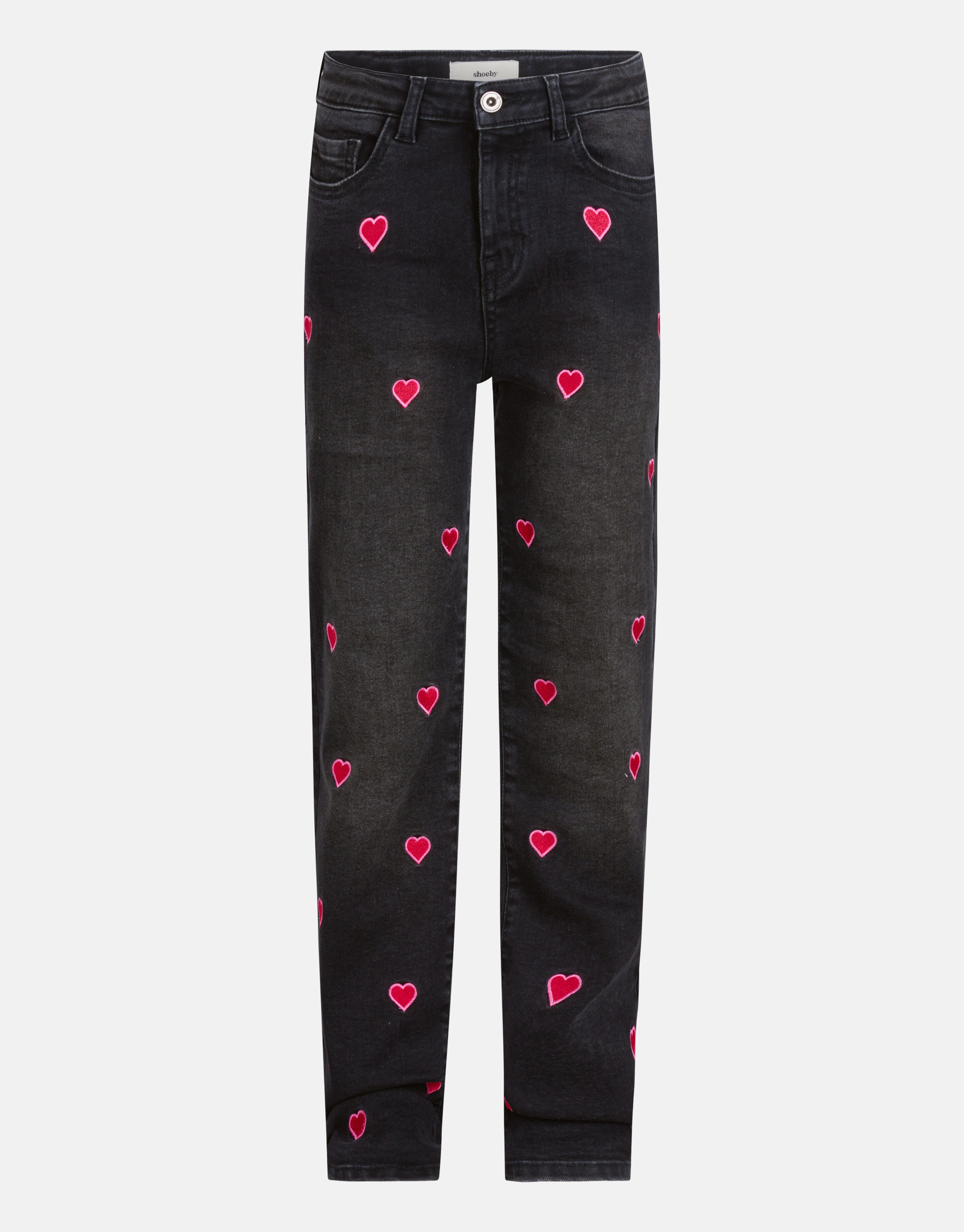 Heart Wide Leg Jeans Schwarz SHOEBY GIRLS