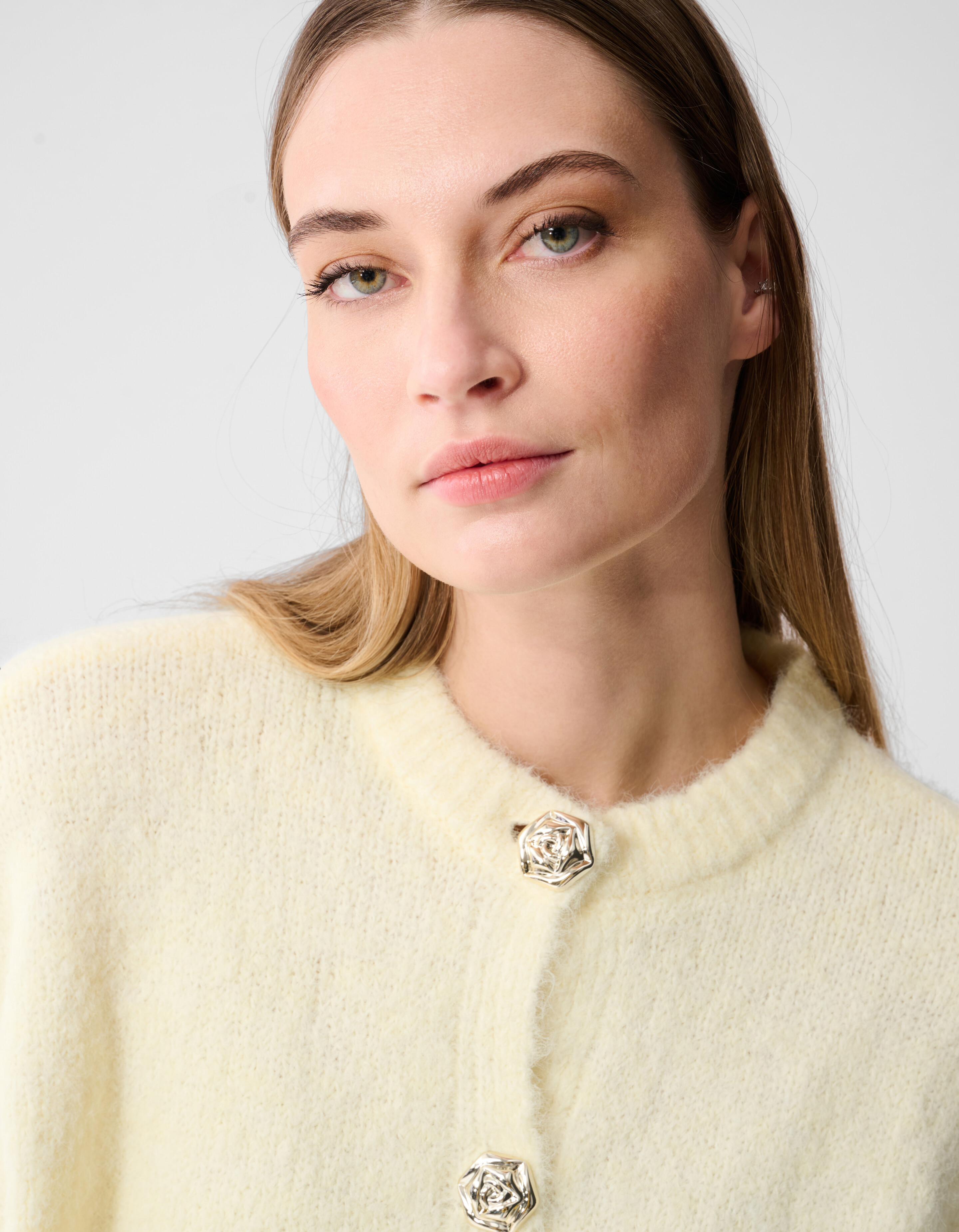 Fancy Button Weste Hellgelb SHOEBY WOMEN