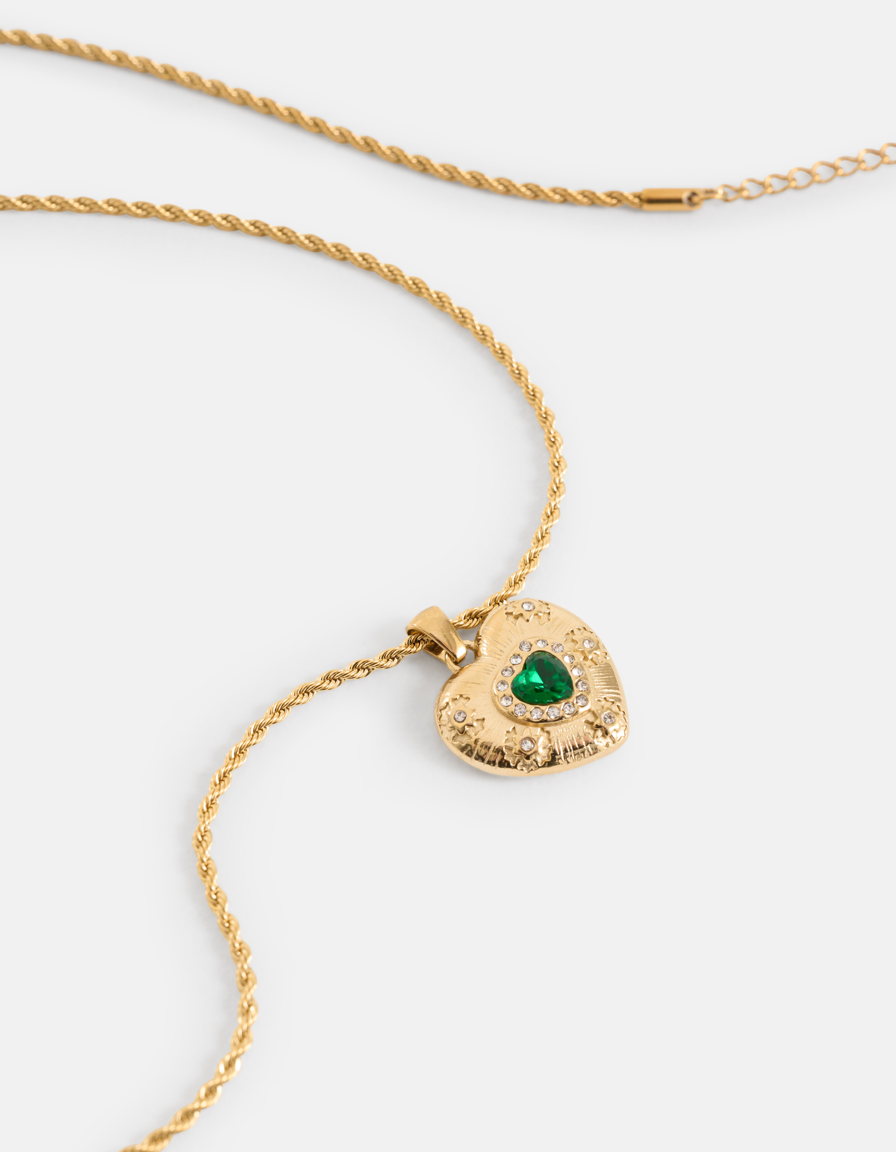 Hartjes Bedel Ketting Groen SHOEBY ACCESSOIRES