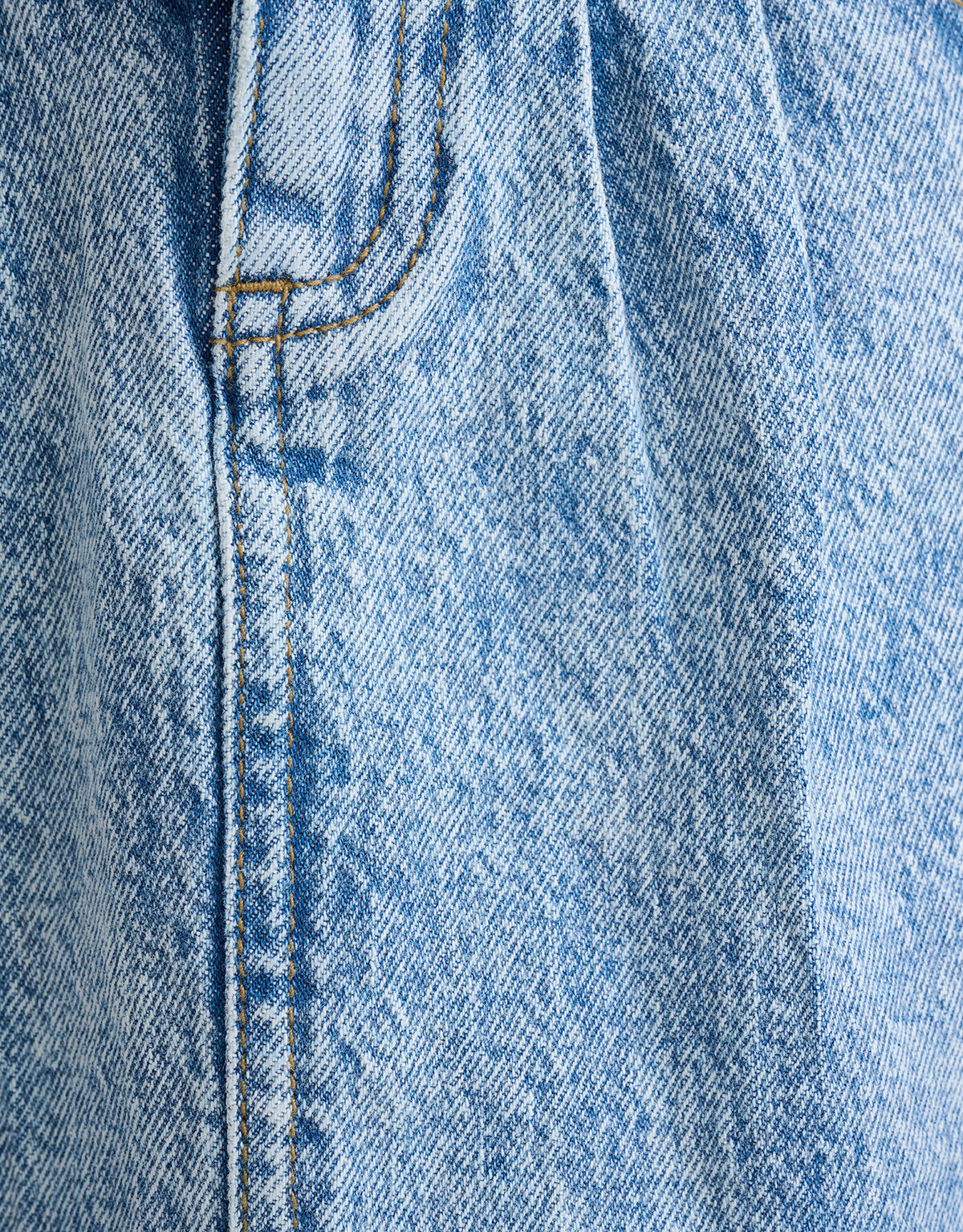 Geplooide Denim Rok Mediumstone SHOEBY GIRLS