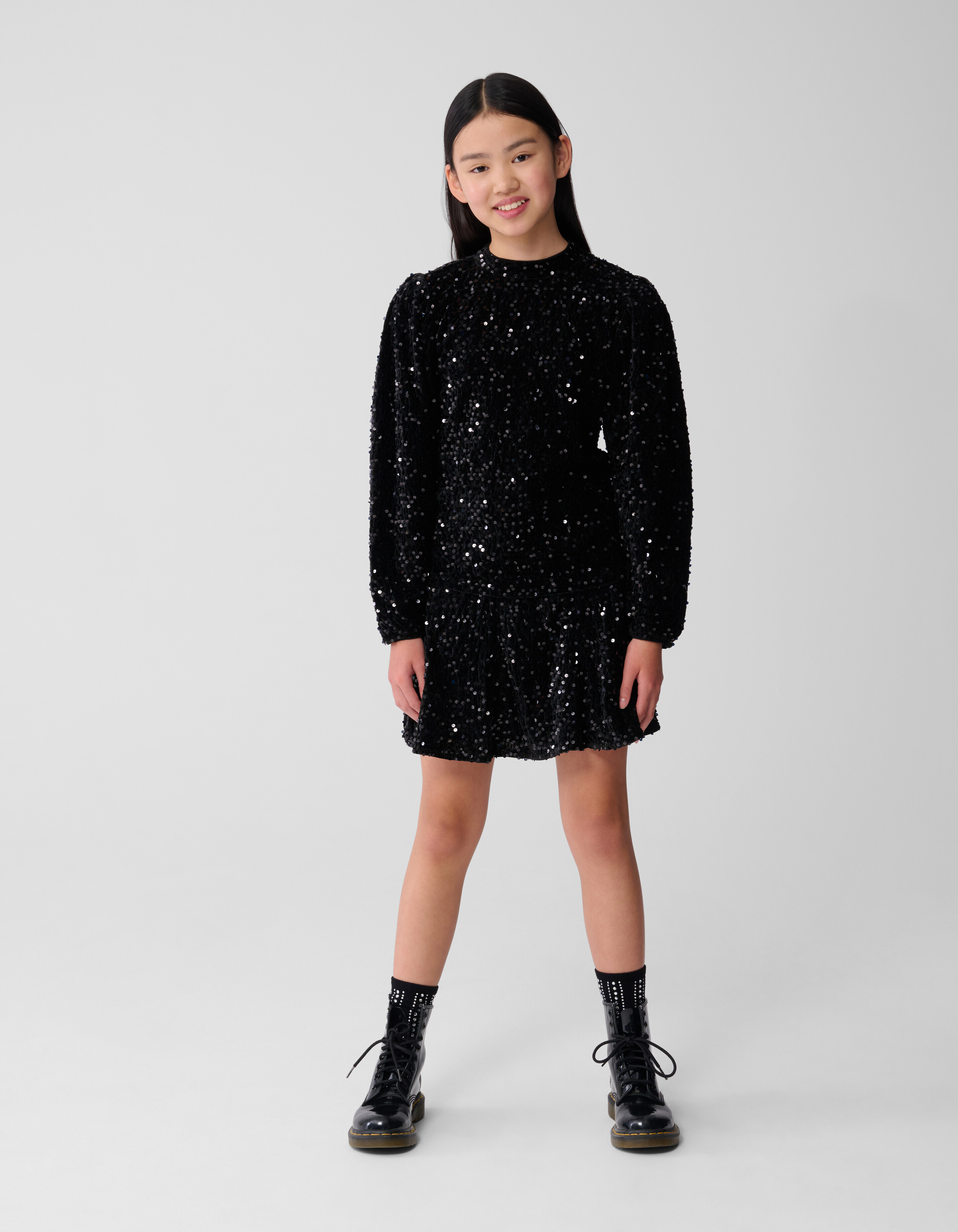 Sequin Top Schwarz SHOEBY GIRLS