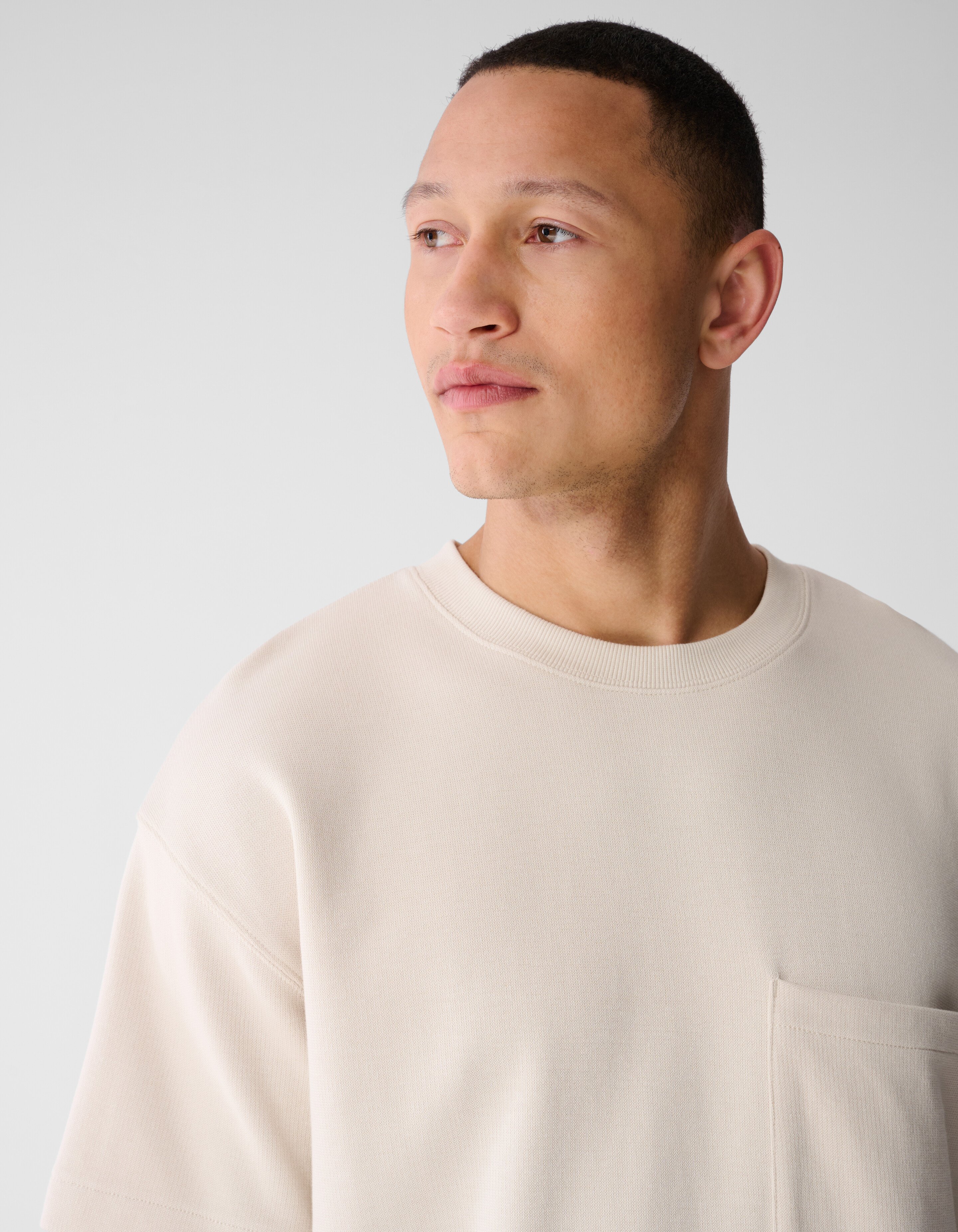 Cord-Taschen-T-Shirt Sand SHOEBY MEN