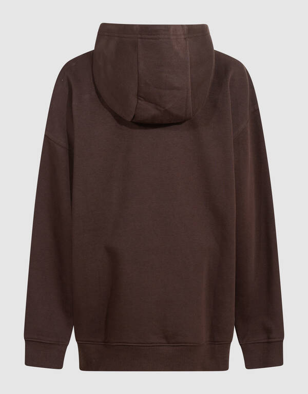 Minimal Hoodie Dunkelbraun SHOEBY BOYS