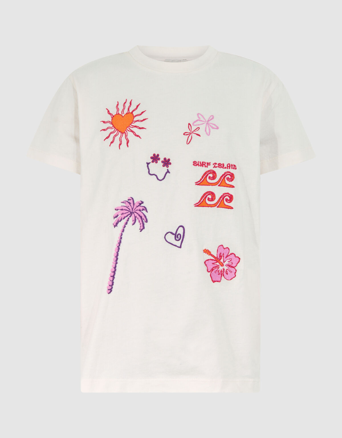 Sunny Artwork T-shirt Off White SHOEBY GIRLS
