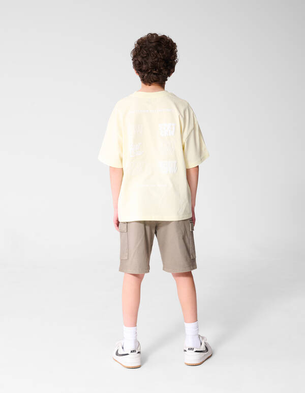 Sport Crew Artwork T-Shirt Hellgelb SHOEBY BOYS