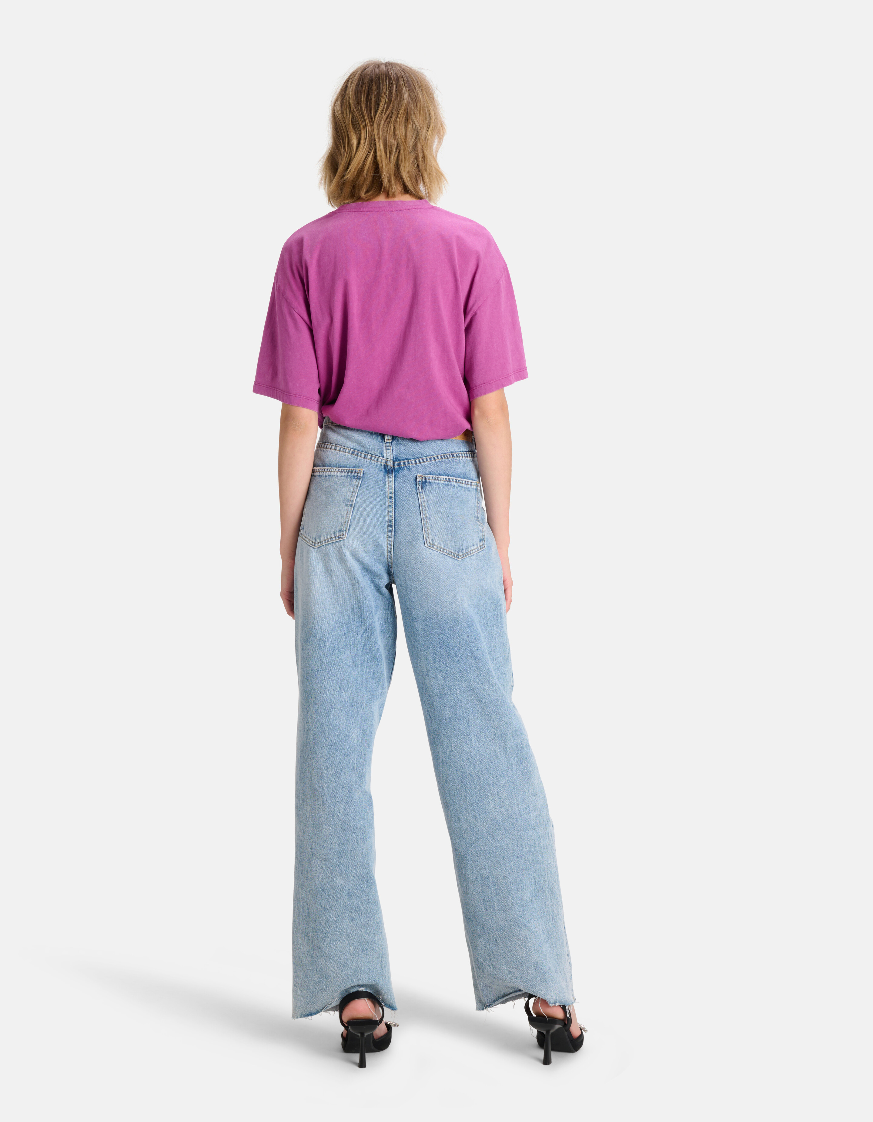 T-Shirt mit Aufdruck Violett SHOEBY WOMEN