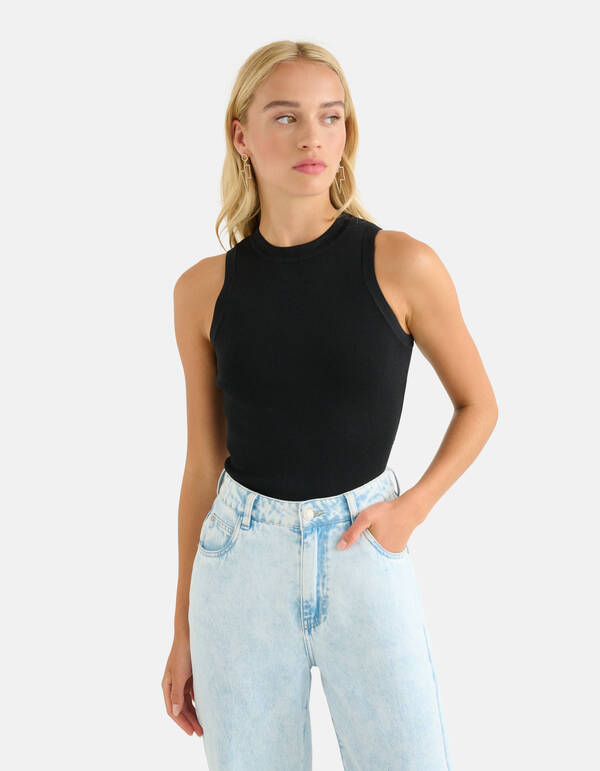 Neckholder-Top Schwarz SHOEBY WOMEN