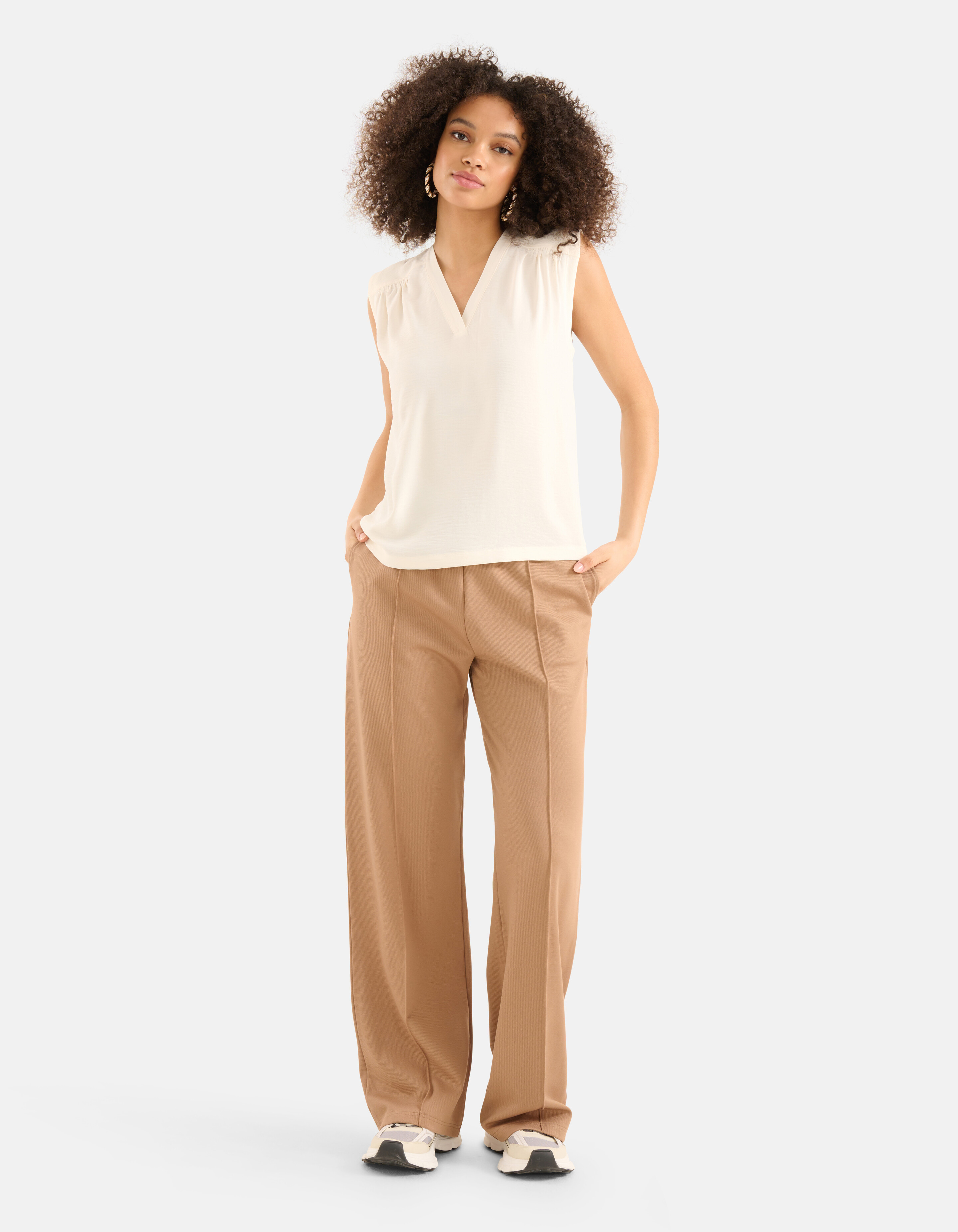 Top mit V-Ausschnitt Off White SHOEBY WOMEN