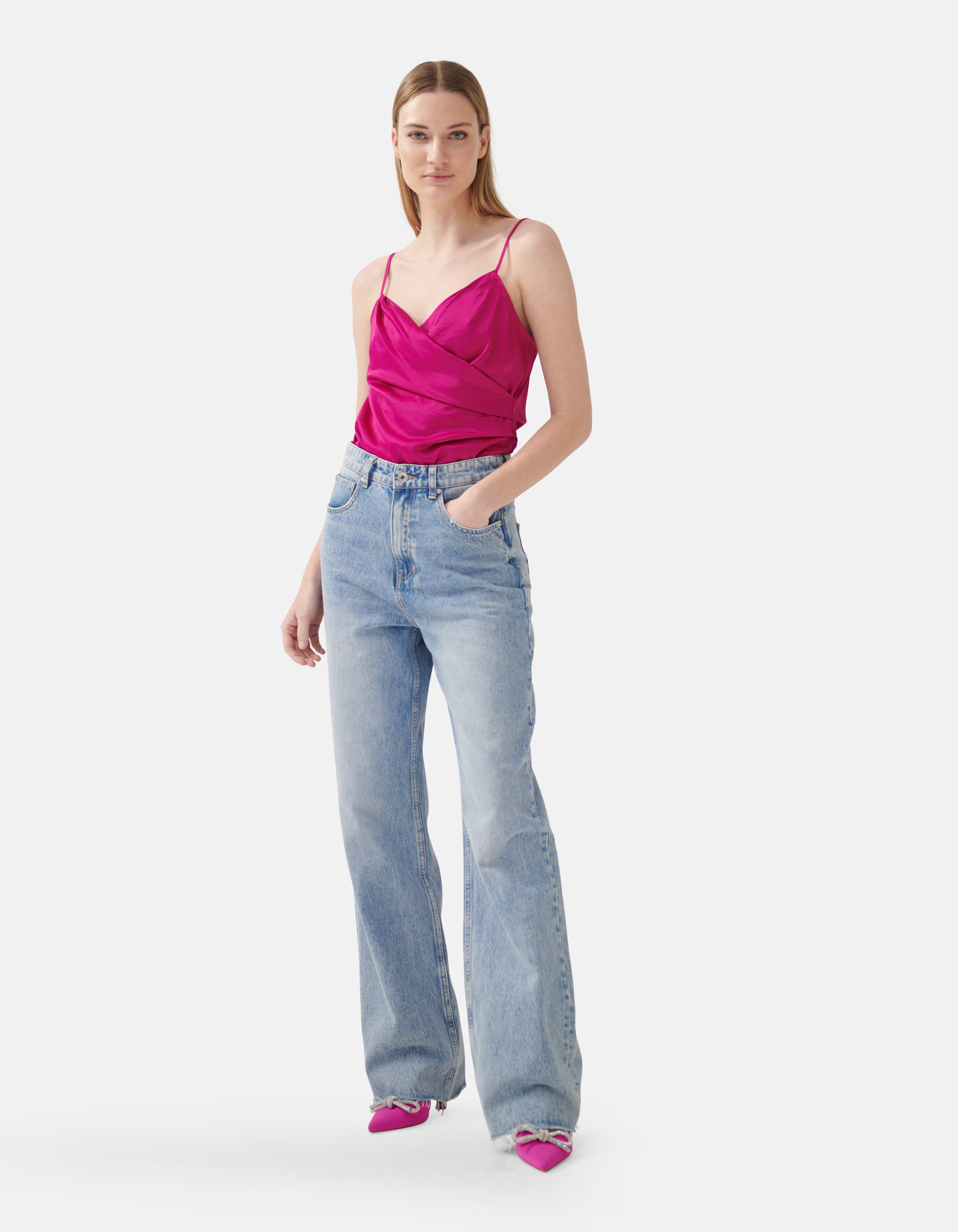 Satin-Singlet Dunkelrosa SHOEBY WOMEN
